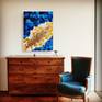 Original abstract painting for modern interior designs created in my studio, Vancouver, Canada
This painting is a unique original artwork.
Professional Grade Acrylic Paint & Mixed media on Canvas, Ready to hang
Title: Blue and Gold
Size: 18"x24" (60x46 cm)
***I will provide other sizing available with pre-orders. You can order it in different sizes.
SIGNATURE: Always signed. Either on the Verso or the Front when possible.
