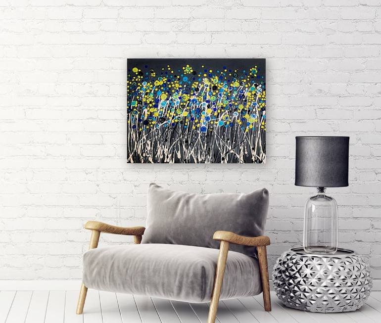 Original Abstract Expressionism Abstract Painting by Fariba A