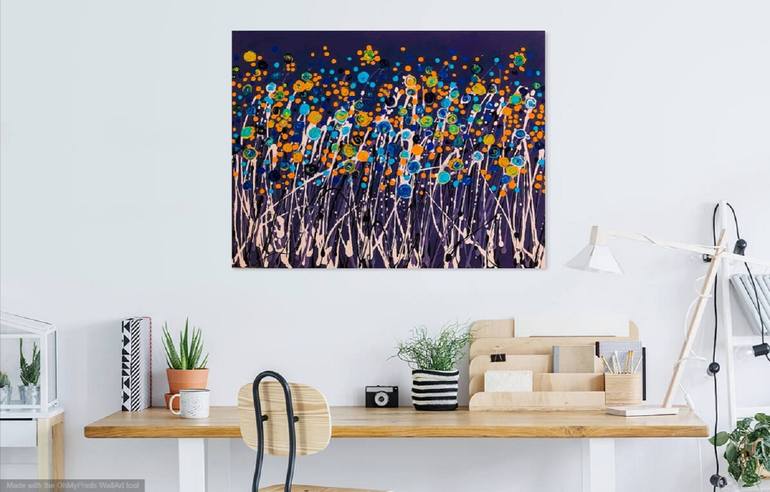 Original Abstract Expressionism Abstract Painting by Fariba A