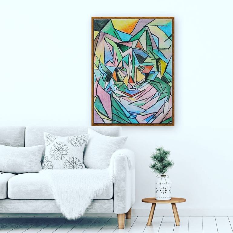 Original Abstract Drawing by Fariba A