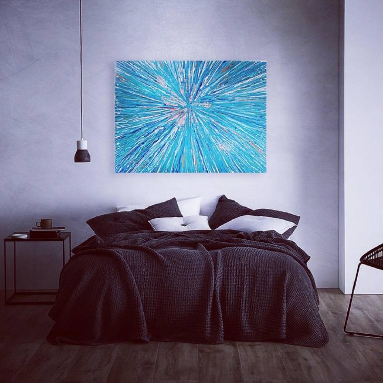 Original Abstract Expressionism Abstract Painting by Fariba A