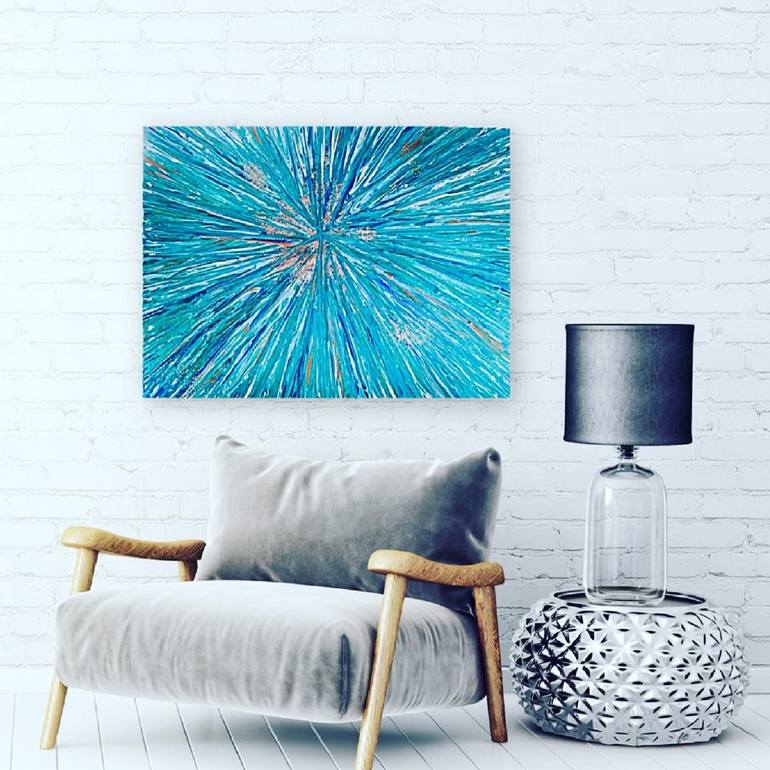 Original Abstract Expressionism Abstract Painting by Fariba A