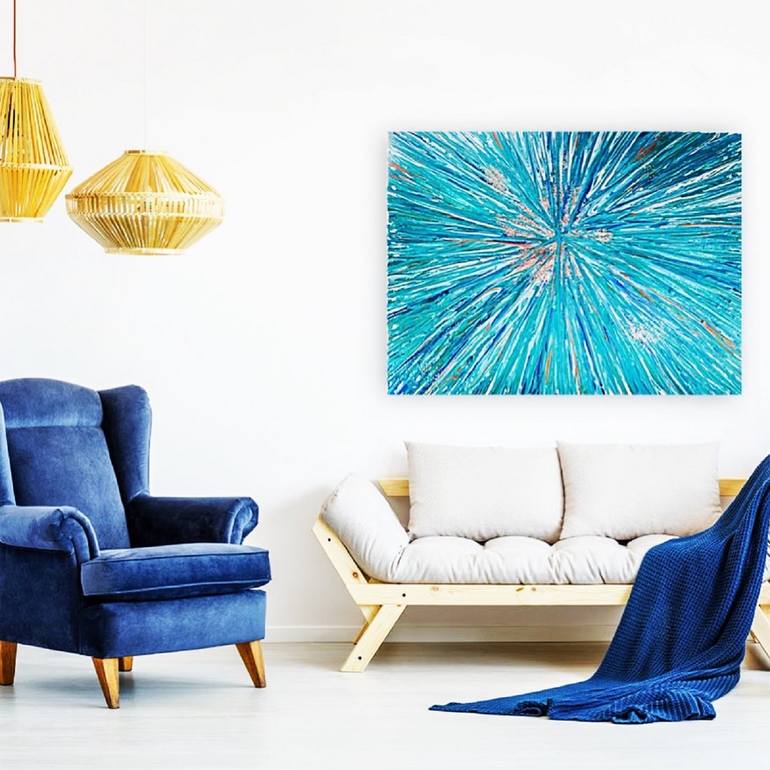 Original Abstract Expressionism Abstract Painting by Fariba A