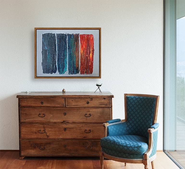 Original Abstract Expressionism Abstract Painting by Fariba A