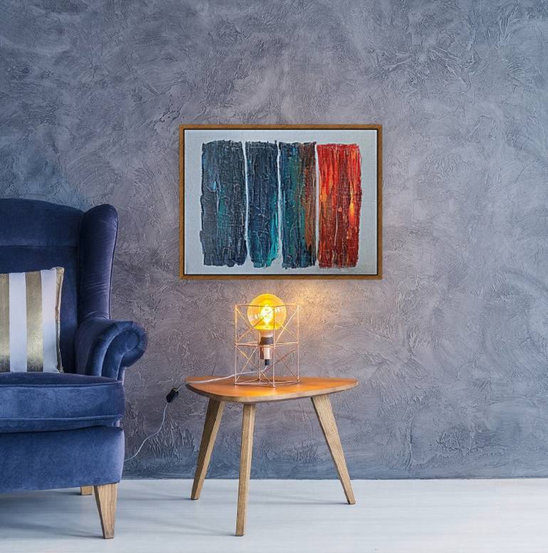 Original Abstract Expressionism Abstract Painting by Fariba A