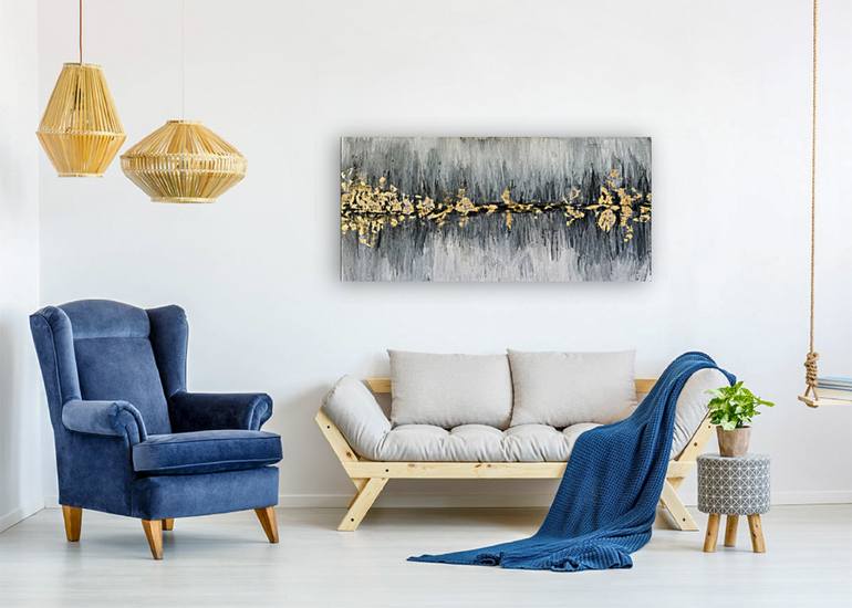 Original Abstract Expressionism Abstract Painting by Fariba A