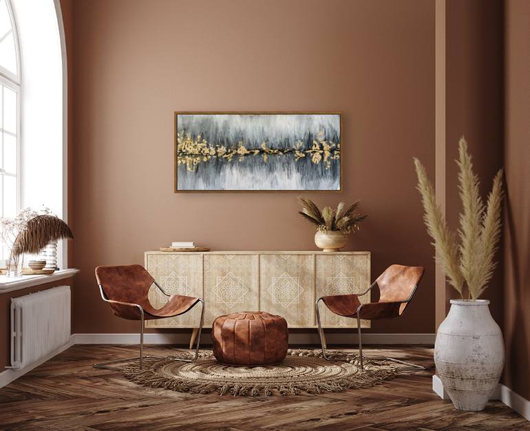 Original Abstract Expressionism Abstract Painting by Fariba A