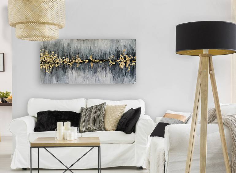 Original Abstract Expressionism Abstract Painting by Fariba A