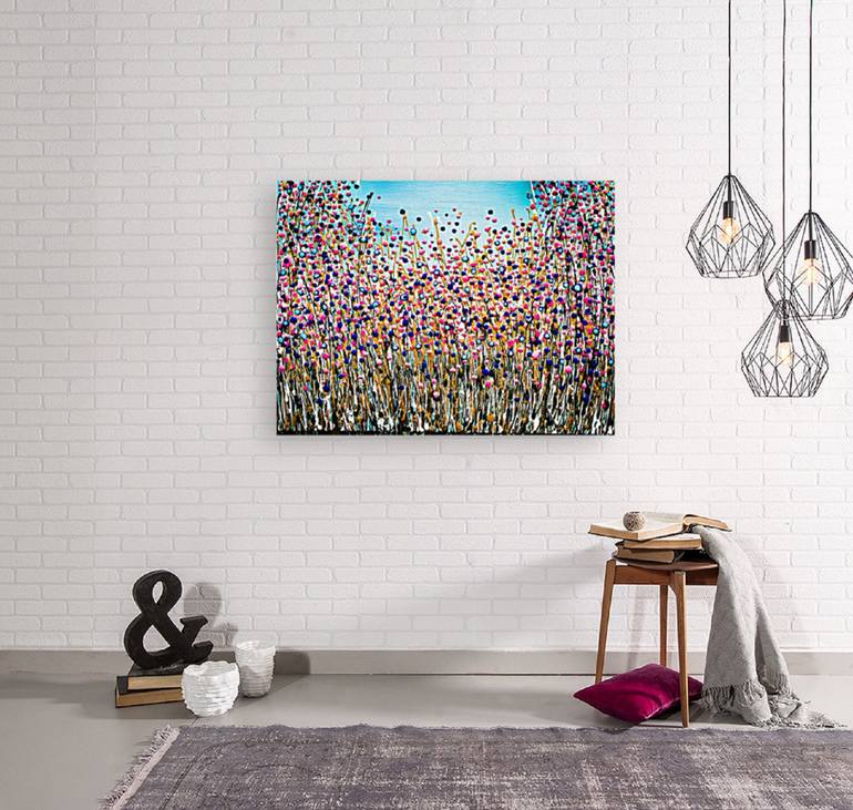 Original Abstract Expressionism Abstract Painting by Fariba A