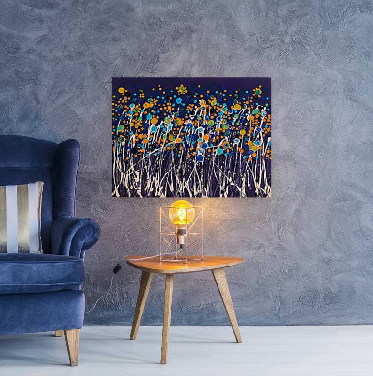 Original Abstract Expressionism Abstract Painting by Fariba A