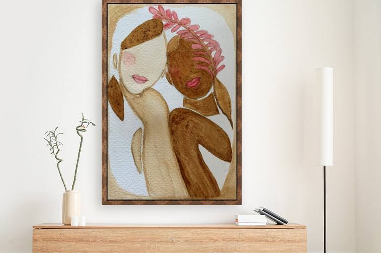 Original Abstract Expressionism Abstract Painting by Fariba A