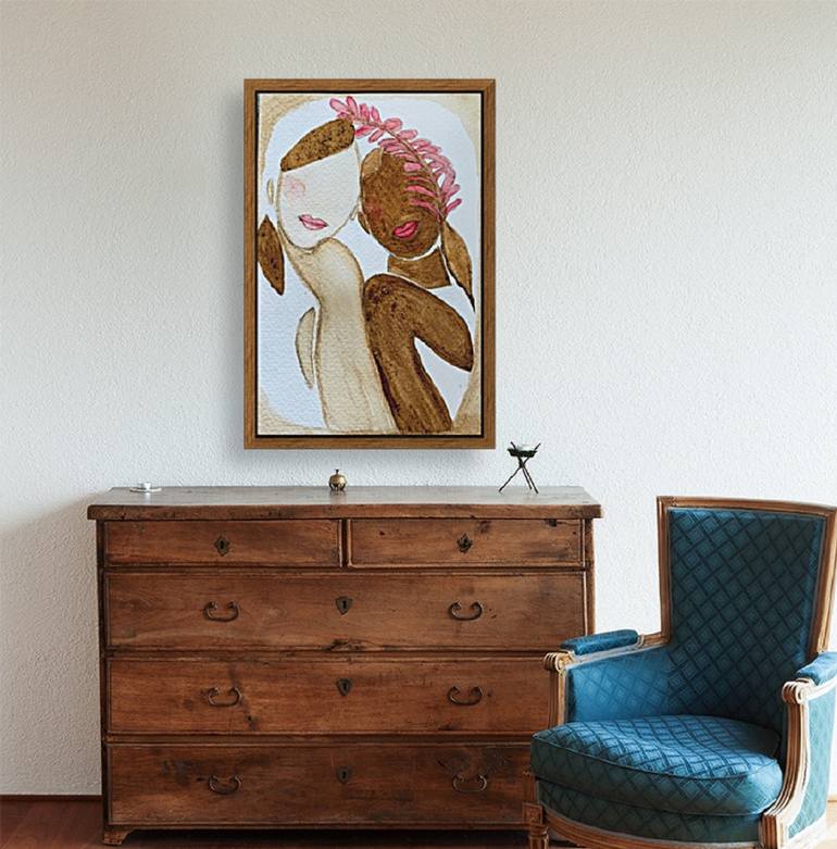 Original Abstract Expressionism Abstract Painting by Fariba A