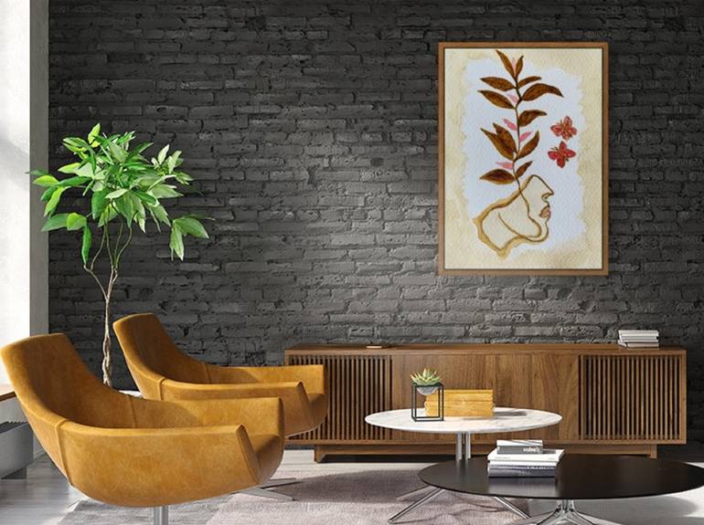 Original Abstract Expressionism Abstract Painting by Fariba A