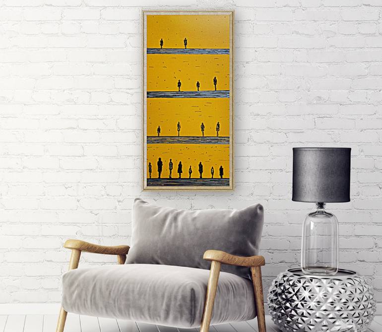 Original Conceptual Abstract Painting by Fariba A