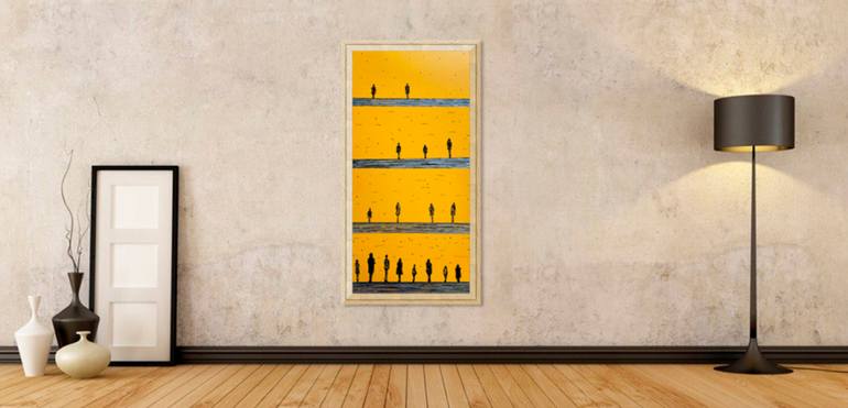 Original Conceptual Abstract Painting by Fariba A