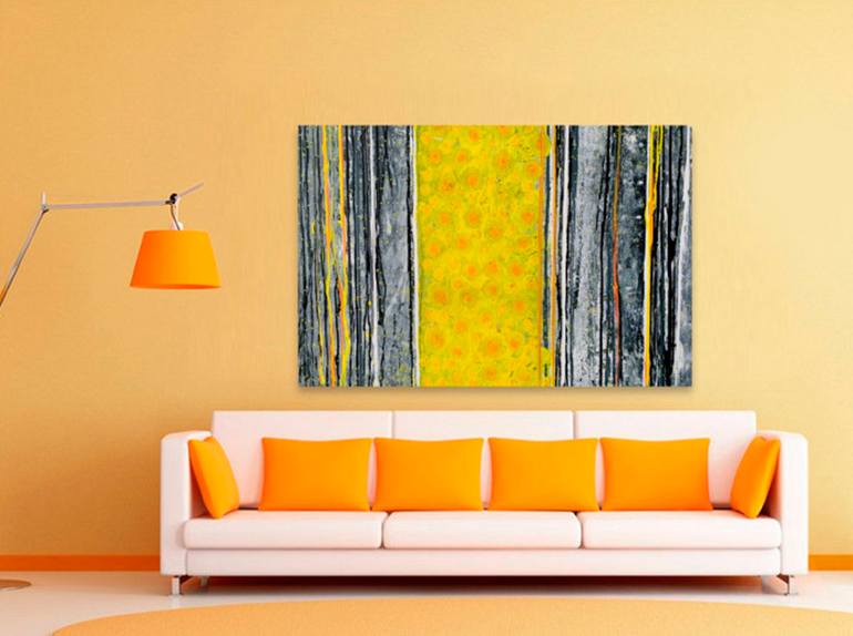 Original Abstract Expressionism Abstract Painting by Fariba A