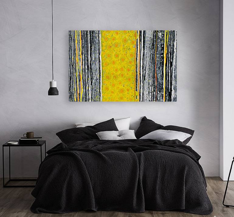 Original Abstract Expressionism Abstract Painting by Fariba A