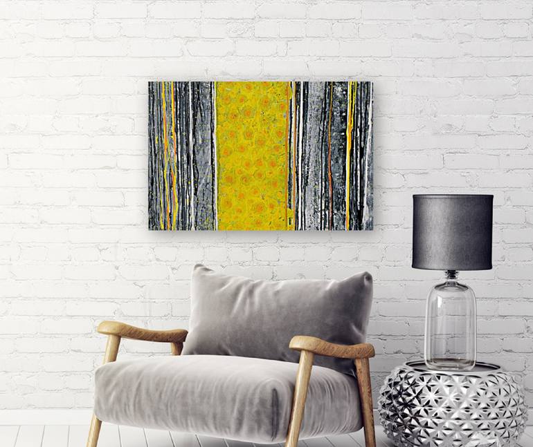 Original Abstract Expressionism Abstract Painting by Fariba A