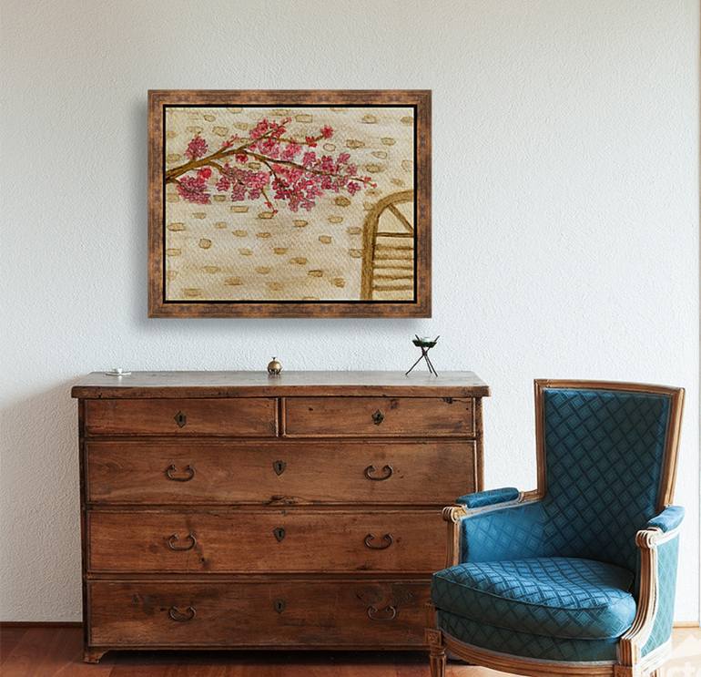 Original Abstract Expressionism Architecture Painting by Fariba A