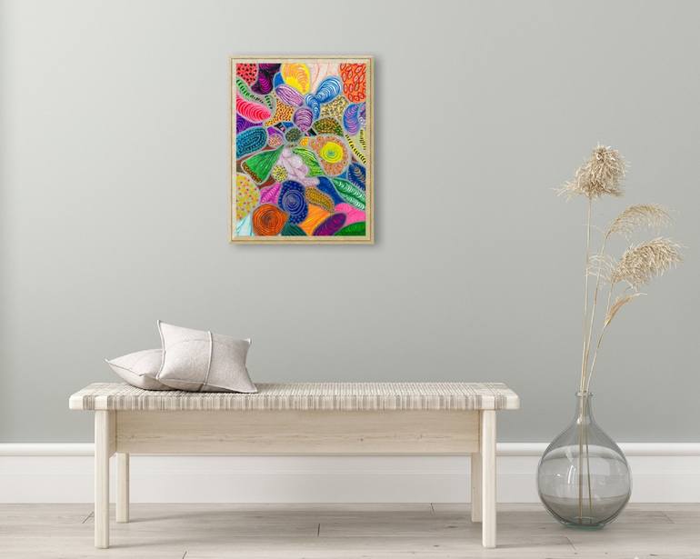 Original Abstract Expressionism Abstract Painting by Fariba A