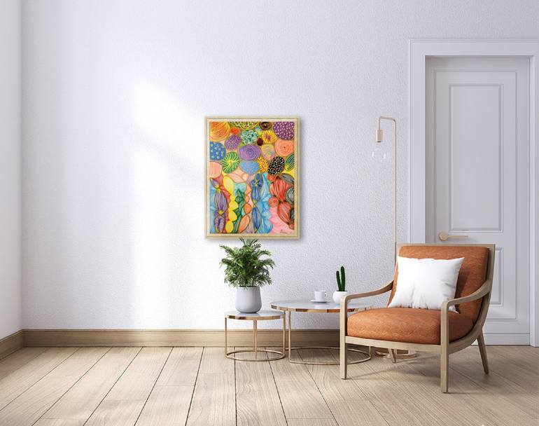 Original Abstract Expressionism Abstract Painting by Fariba A