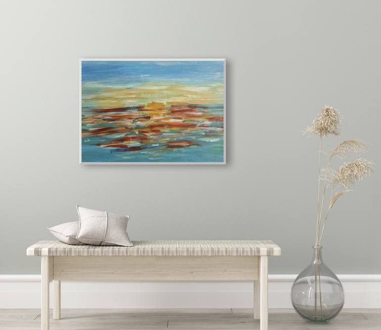 Original Abstract Expressionism Abstract Painting by Fariba A