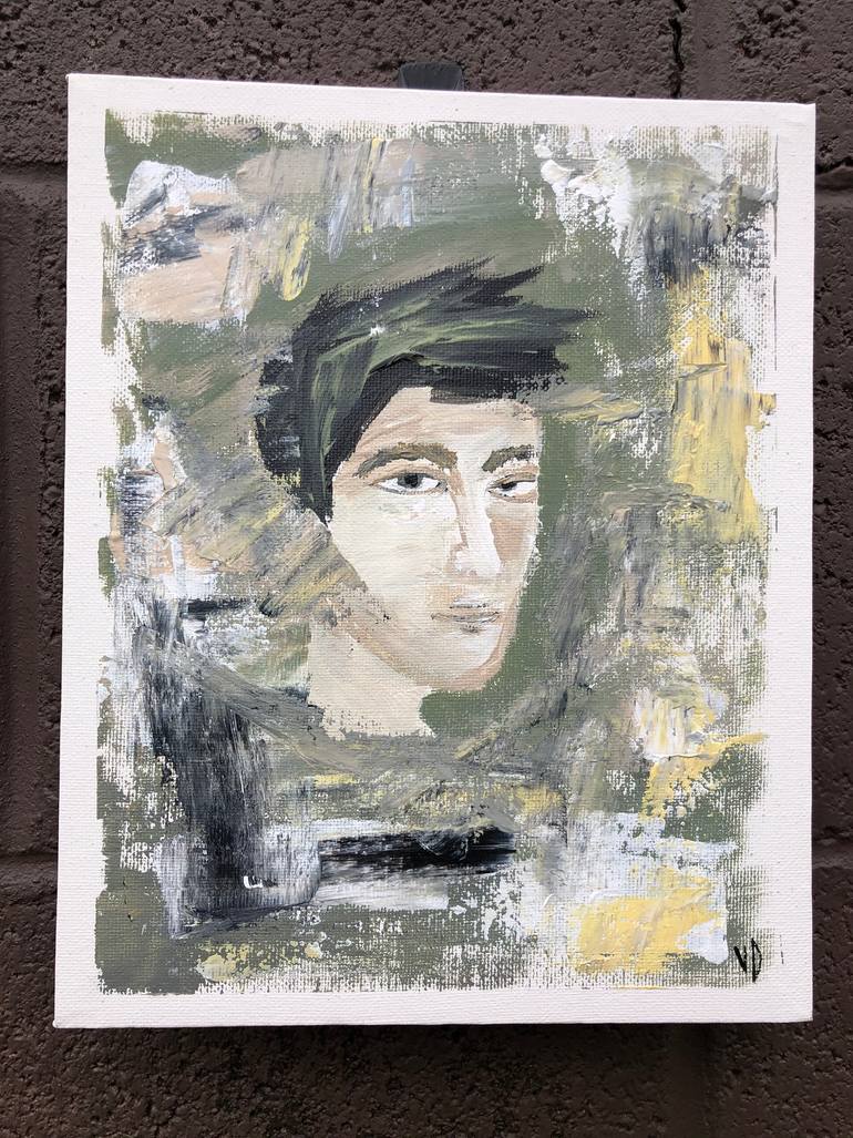 Original Abstract Expressionism People Painting by Victoria Drozd