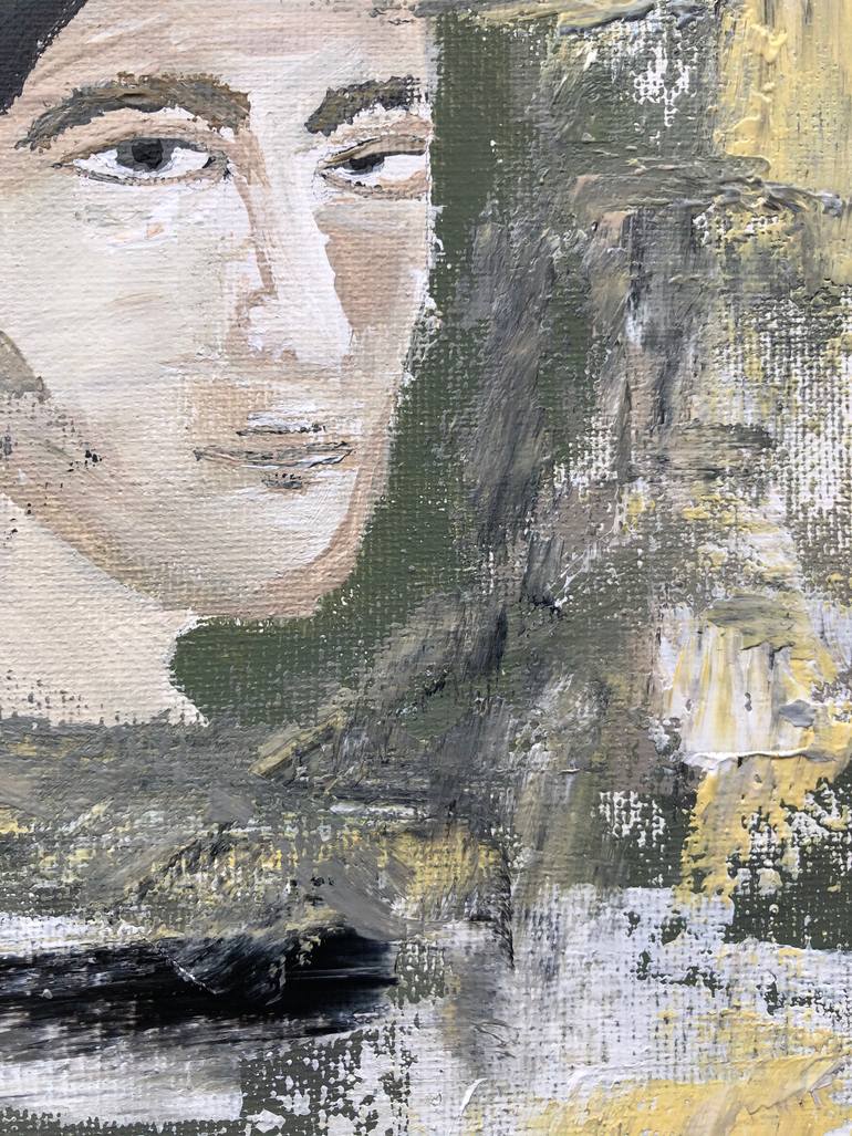 Original Abstract Expressionism People Painting by Victoria Drozd
