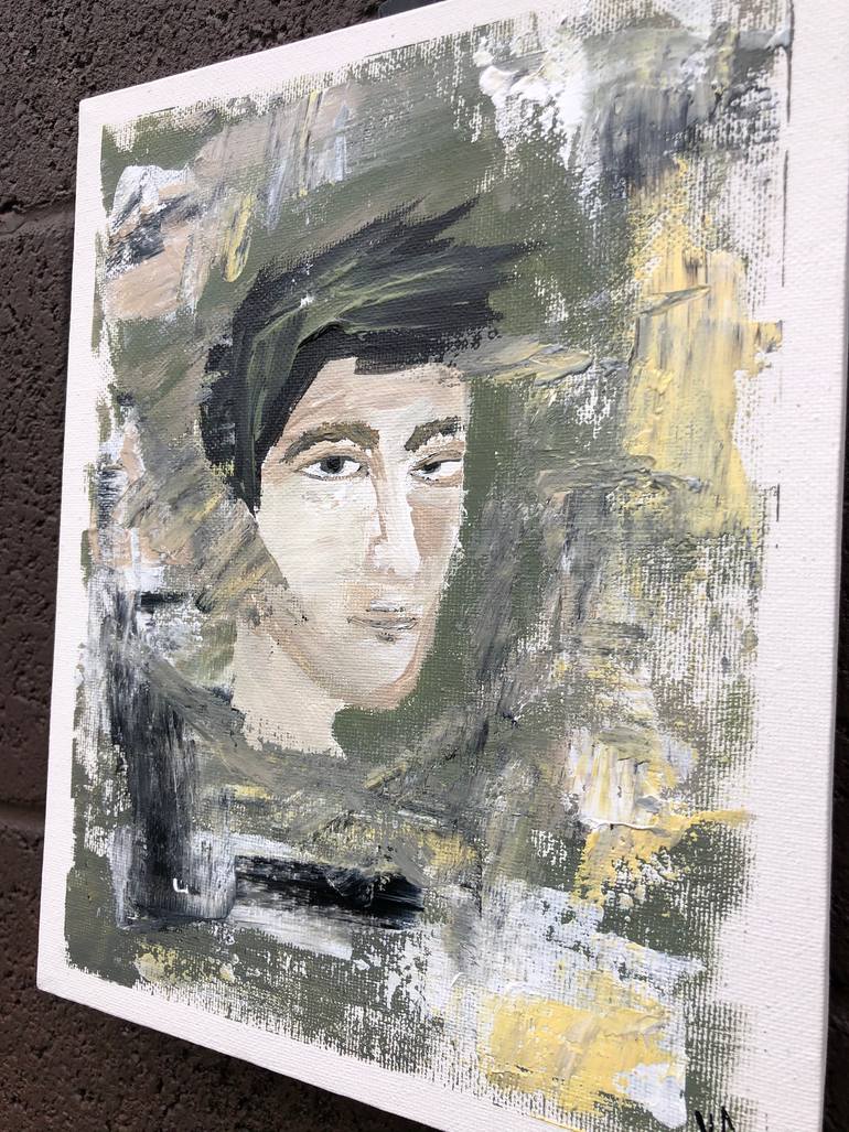 Original Abstract Expressionism People Painting by Victoria Drozd