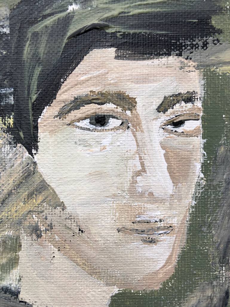 Original Abstract Expressionism People Painting by Victoria Drozd