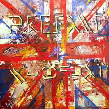 Original Abstract Expressionism Political Paintings by David Deak