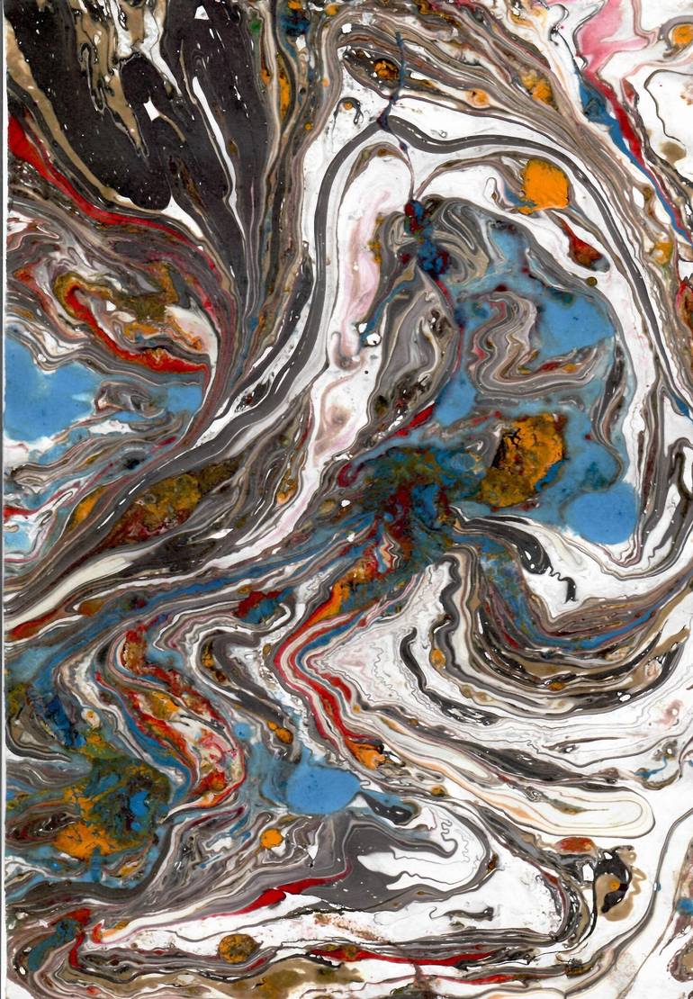 Ocean Floor Painting by Rida Fatima | Saatchi Art