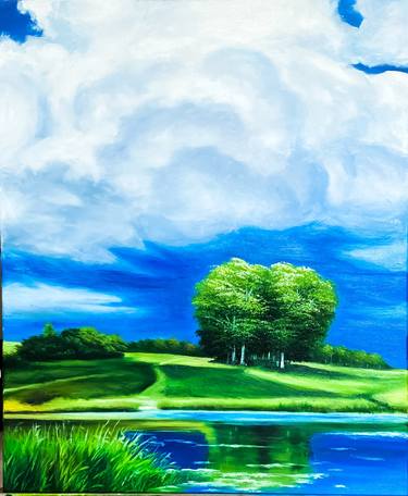 Original Abstract Nature Painting by Casalina Hung