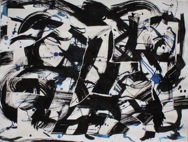Print of Abstract Calligraphy Drawings by Denice Celley