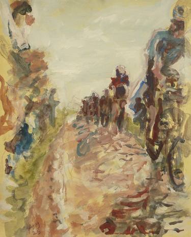 Original Neoclassicism Sports Painting by Florence Gray-Ybarra