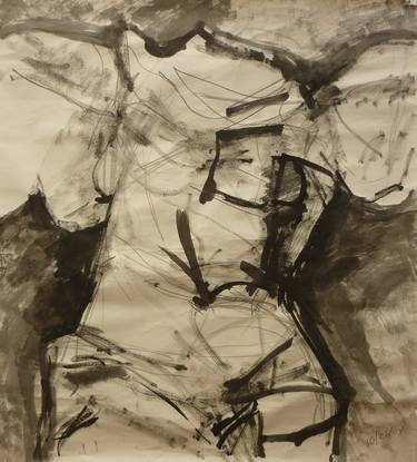 Original Expressionism Body Drawings by Florence Gray-Ybarra