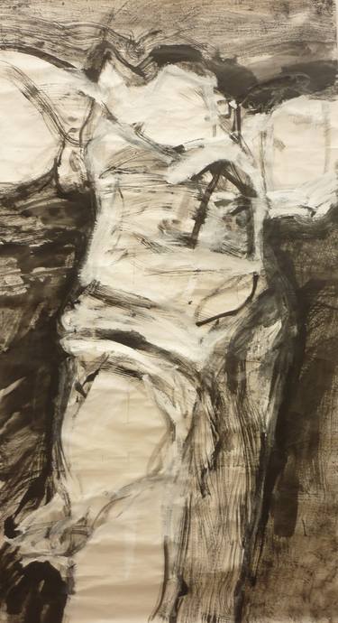 Original Abstract Expressionism Body Drawings by Florence Gray-Ybarra