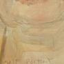 Detail signature Self Portrait/Happy acrylic on masonite