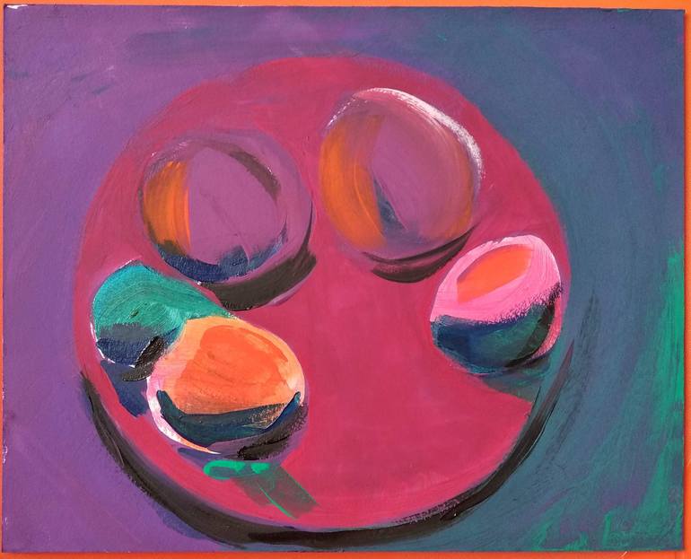 Original Abstract Still Life Painting by Karishok Dulyan