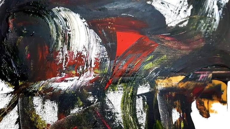 Original Abstract Painting by KaiZer Ioannis Kaiserlis