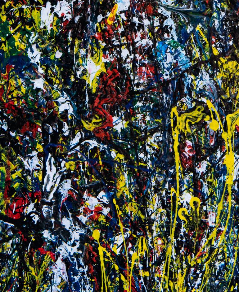 Original Abstract Expressionism Abstract Painting by KaiZer Ioannis Kaiserlis