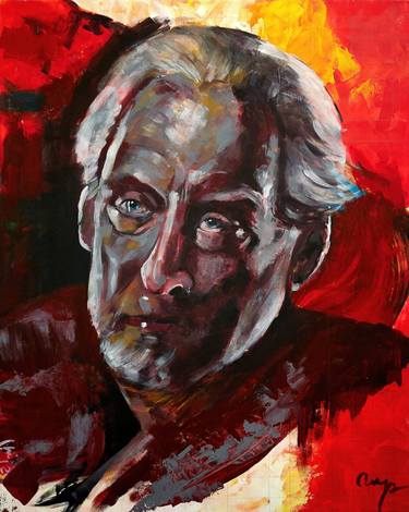 Original Pop Art People Painting by Mara Marcu