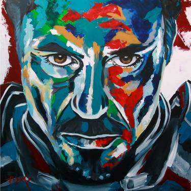 Original Pop Art Portrait Paintings by Mara Marcu