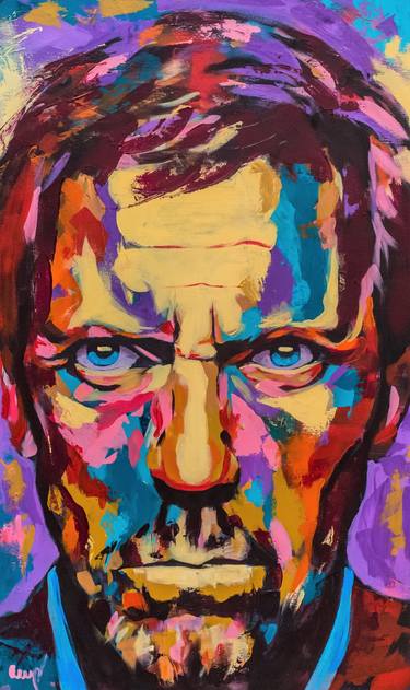 Original Abstract Portrait Paintings by Mara Marcu