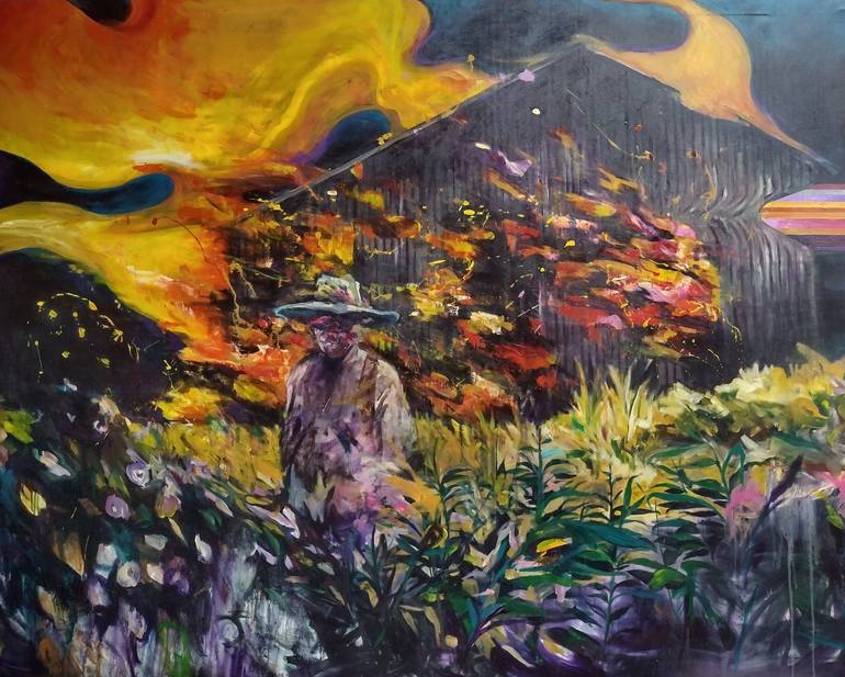 Print of Contemporary Landscape Paintings by Mariano Piantoni