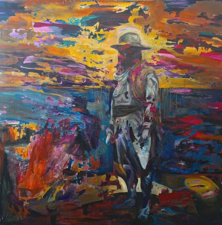 Print of Abstract Expressionism Nature Paintings by Mariano Piantoni