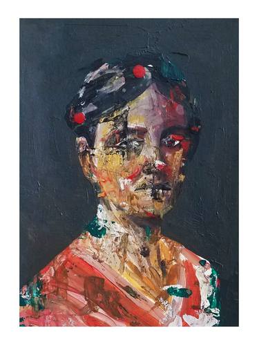 Original Expressionism Portrait Paintings by Mariano Piantoni