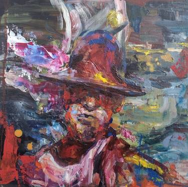 Original Abstract People Paintings by Mariano Piantoni