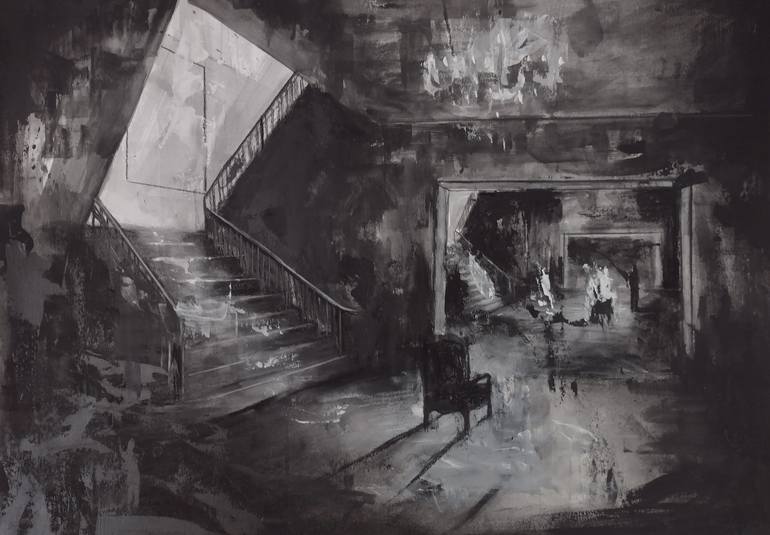 Print of Realism Interiors Drawings by Mariano Piantoni