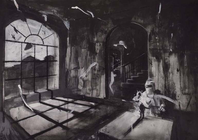 Print of Expressionism Interiors Drawings by Mariano Piantoni